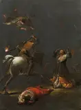 Leonard Bramer, Martyrdom of a female Saint, oil on slate