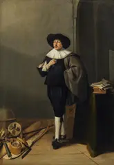 Gerard Donck, Portrait of a scholar, c. 1630/40, oil on panel