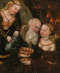 Lucas Cranach the Elder, Lot and his daughters, 1541, oil on panel