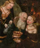 Lucas Cranach the Elder, Lot and his daughters, 1541, oil on panel