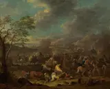 Carel Breydel, Battle scene, oil on panel