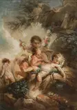 Allegory of Summer by genannt Dietricy Christian Wilhelm Ernst Dietrich, oil on metal, offered Apr 2018