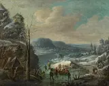 Jan Griffier I, Winter landscape, oil on canvas