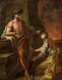Paul Troger, Noli me tangere" - Christ as the gardener, oil on canvas