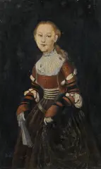 Lucas Cranach the Elder, Portrait of a lady, oil on slate