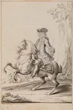 Johann Elias Ridinger, A noble man on a horse