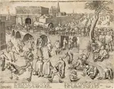 Pieter Brueghel the Elder, Ice Skating before the Gate of Saint George, Antwerp