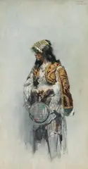 Theodor Josef Ethofer, Oriental, 1886, mixed media on paper