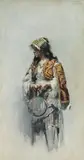 Theodor Josef Ethofer, Oriental, 1886, mixed media on paper