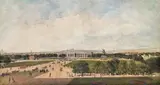 Rudolf von Alt, Vienna, Heldenplatz with view of the Outer Castle Gate