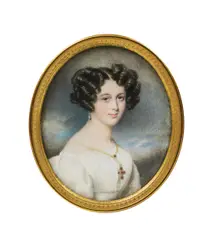 Moritz Michael Daffinger, Portrait of Princess Metternich, c. 1838, miniature painting on ivory