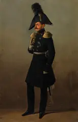 Adolphe Ladurner, Grand duke Michael Pawlowitsch, brother of Tsar Alexander II., oil on canvas