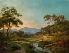 Hans Hueber, View of Salzburg, 1887, oil on canvas