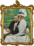 Josef Engelhart, Das Brautpaar" (Konrad and Marie Widter, née Engelhart)