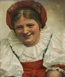 Josef Engelhart, Young peasant girl