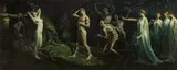 Heinrich Wilke, Wanderung des Menschen" - The earthly journey of human beings, 1909, oil on canvas
