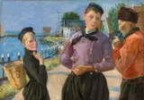 Wilhelm List, Three generations, oil on canvas