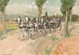 Ludwig Koch, A young couple in a carriage