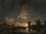 Remigius Adrianus Haanen, Dutch canal in the moonlight