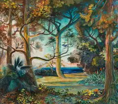 Ludwig Heinrich Jungnickel, Opatija, c. 1950, oil on canvas