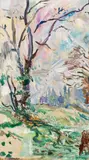 Landscape study by Ludwig Heinrich Jungnickel, oil on canvas, sold Feb 2018
