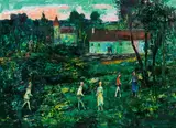 Ernst Huber, 'Sommer-Abend', 1960, oil on canvas