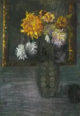 Leopold Blauensteiner, Flower vase, 1908, pastel on paper, unframed