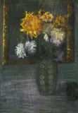 Leopold Blauensteiner, Flower vase, 1908, pastel on paper, unframed