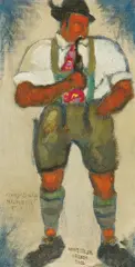 Hans Müller by Herbert Gurschner, c. 1924, oil on cardboard, sold Feb 2018