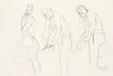 Otto Muehl, Heidi, 1986, pencil on paper, unframed