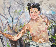 Helga Druml, In the tree, 2012, oil on canvas; unframed