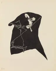 Karl Anton Fleck, Kopfkissen, 6 Holzschnitte, 1965, Holzschnitt in Originalmappe; ungerahmt