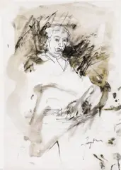 o.T. by Herwig Zens, 2005, Mischtechnik auf Papier; ungerahmt, offered Feb 2018