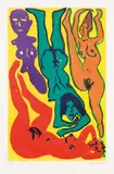 o.T. by A. R. Penck, Farablithographie auf Papier; gerahmt, sold Feb 2018
