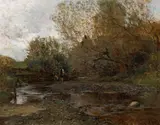 Carl Moll, Landscape with creek