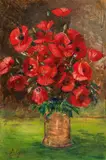Marie Egner, Poppies in a vase
