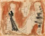 Four Lucky Ghosties by Lyonel Feininger, 1955, watercolour on paper, sold Dec 2017