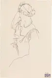 Egon Schiele, Sitting woman, pencil on paper