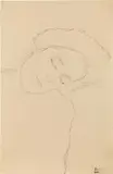 Gustav Klimt, Head of a woman inclined to the right, c. 1917, pencil on paper