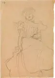 Gustav Klimt, Study for the portrait of Sonja Knips