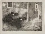 Paul Flora, Die Rattenjagd der Pestdoktoren