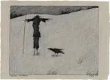Paul Flora, Scheuche, winterlich
