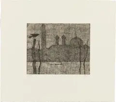 Paul Flora, mixed lot: four prints, etchings on paper, unframed