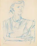 Oskar Kokoschka, Portrait of the sculptor Uli Nimptsch