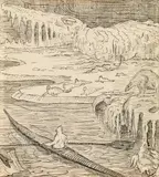 Threatening Nordland by Alfred Kubin, India ink on paper, sold Dec 2017