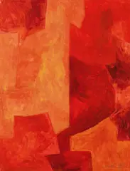 Composition by Serge Poliakoff, c. 1961-62, gouache on paper, sold Dec 2017