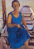 Ferdinand Andri, At the Attersee, oil on canvas