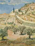 Ernst Huber, Jerusalem, 1926, oil on canvas