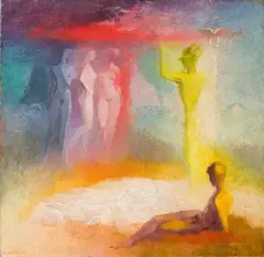 Georg Jung, Judgement of Paris, 1949, oil on canvas