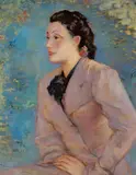 Viktor Tischler, Portrait of a lady, oil on canvas